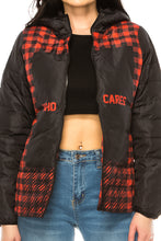 Load image into Gallery viewer, Women&#39;s Plaid Winter Puffer Down Jacket