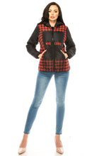 Load image into Gallery viewer, Women&#39;s Plaid Winter Puffer Down Jacket