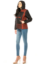 Load image into Gallery viewer, Women&#39;s Plaid Winter Puffer Down Jacket