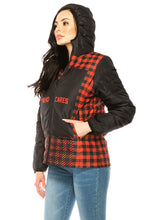 Load image into Gallery viewer, Women&#39;s Plaid Winter Puffer Down Jacket