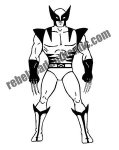 Wolverine Character Vinyl Decal