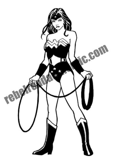 Wonder Woman Character Vinyl Decal