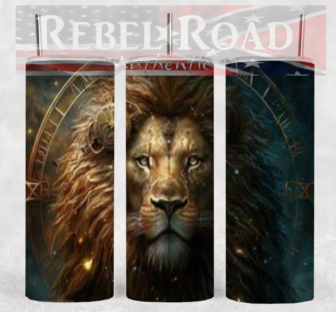 Zodiac Leo 20oz sublimination skinny tumbler Customizable Options Available.