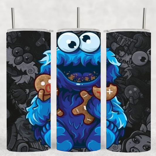 Baby Cookie Monster 20 oz Skinny Tumbler – Insulated Stainless Steel Cup for Hot & Cold Drinks