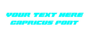 Capricus Custom Font