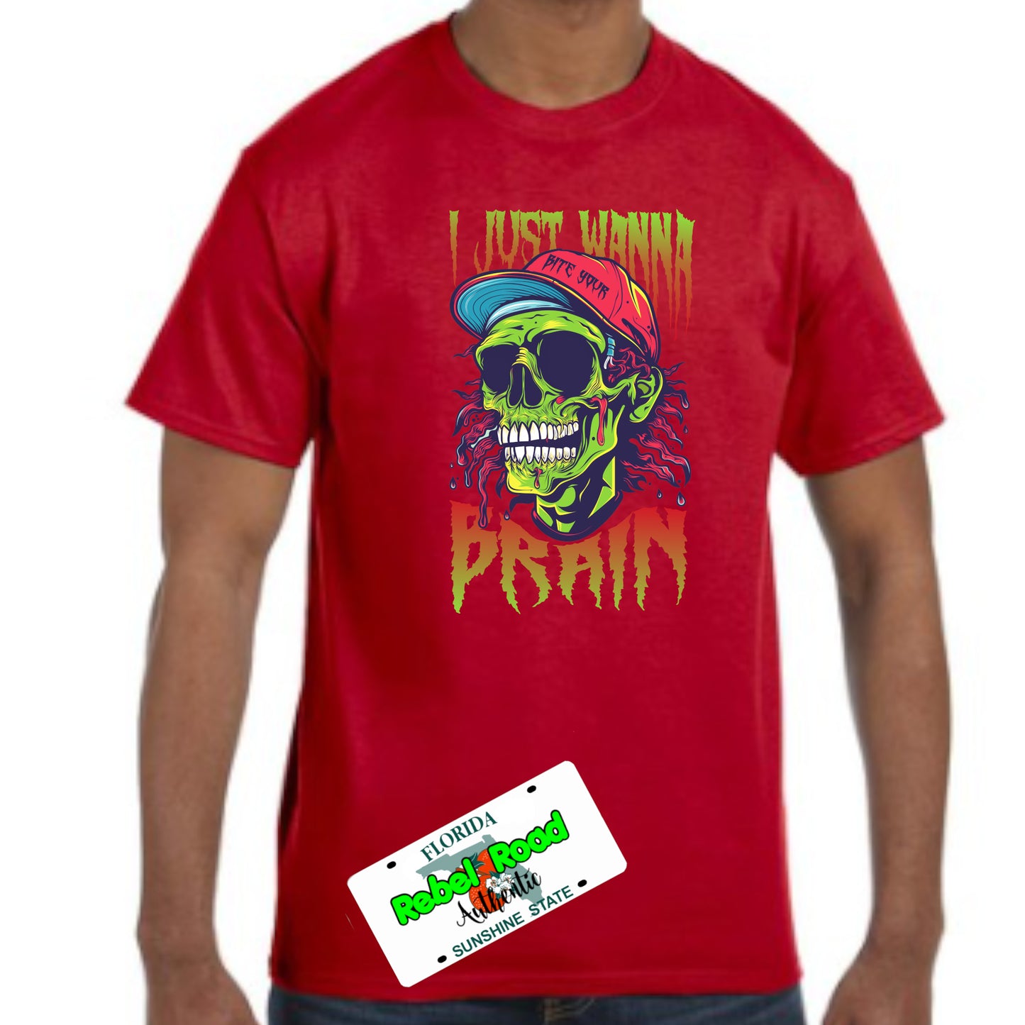 🧟 Just Wanna Eat Brains Zombie Apparel – Hungry for Style!