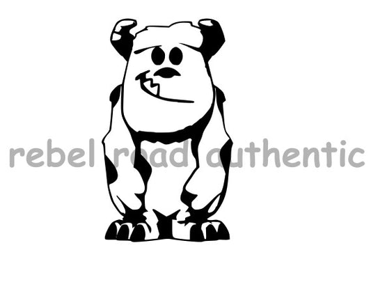 Monsters Inc Sulley Character Vinyl Decal