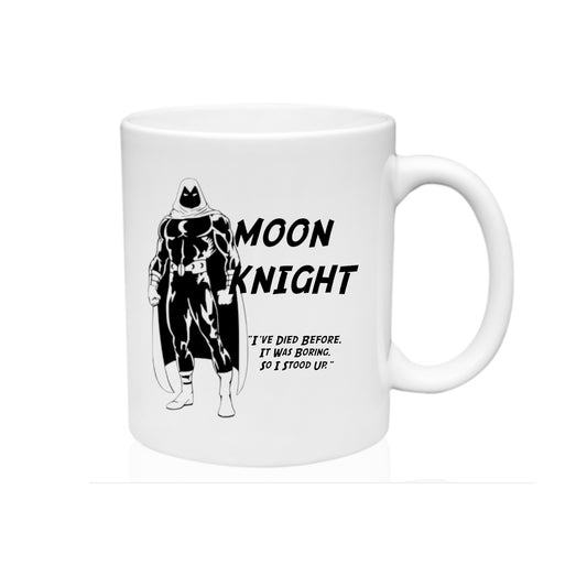 Custom Moon Knight "I've Died Before" Mug