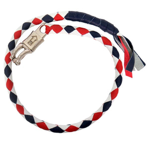 Genuine Leather "Get Back" Red, White, and Blue