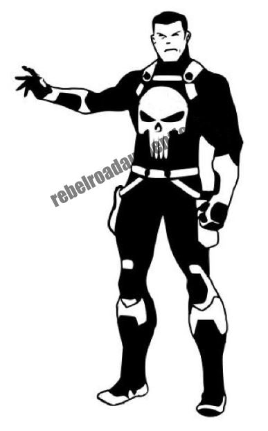 The Punisher Character Vinyl Decal