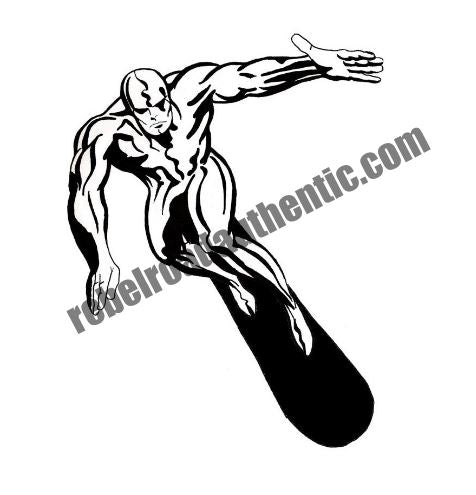 Silver Surfer Character Vinyl Decal