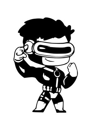 Marvel's Cyclops Character Vinyl Decal