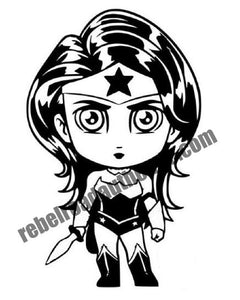 Wonder girl Character Vinyl Decal