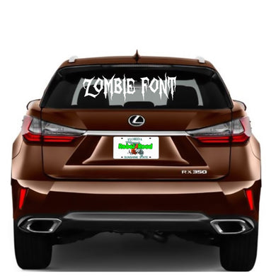 Custom Text Zombie Font