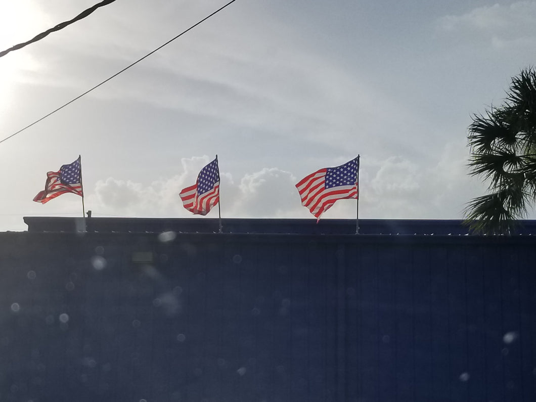 Double Sided American Flag Heavy Duty