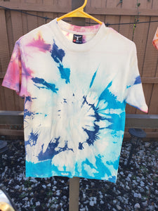 Tie Dye T-Shirt Blue Purple Pink