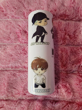 Load image into Gallery viewer, BTS Chibi characters 20oz skinny tumbler.