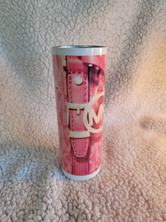 Michael Kors MK Purse 20oz skinny tumbler
