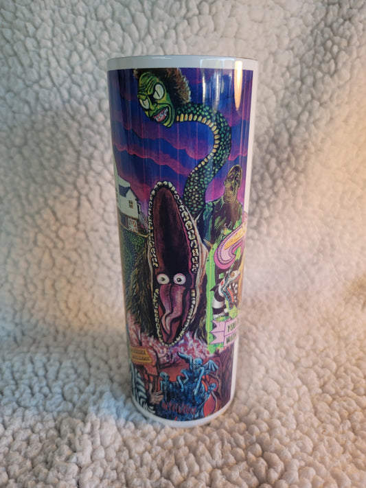 Beetlejuice 20oz skinny tumbler