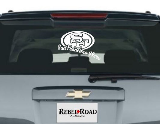 San Francisco 49ers signature vinyl decal