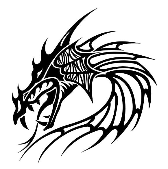 Dragons Head Vinyl Decal