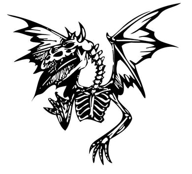 Dragon Skeleton Vinyl Decal