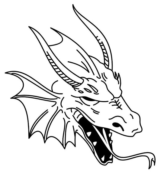 Dragon Bite Vinyl Decal