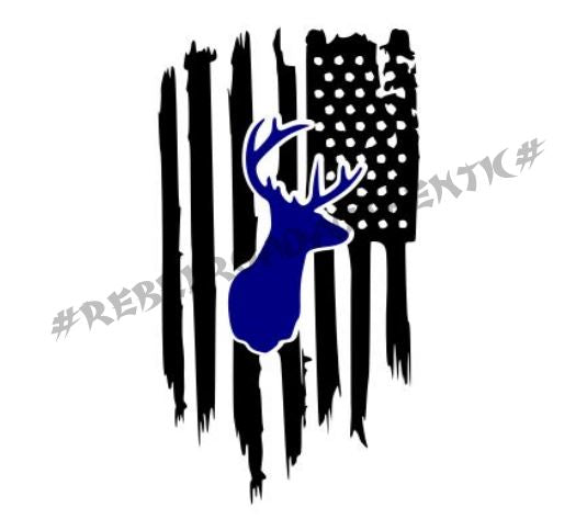 American Patriot Deer Hunting Decal