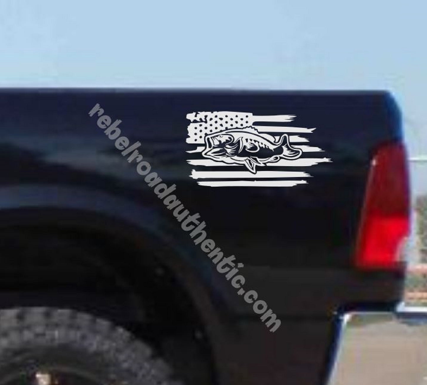 American Bass Fishing Vinyl Decal