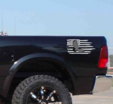 American Patriot Eagle and flag Vinyl Decal