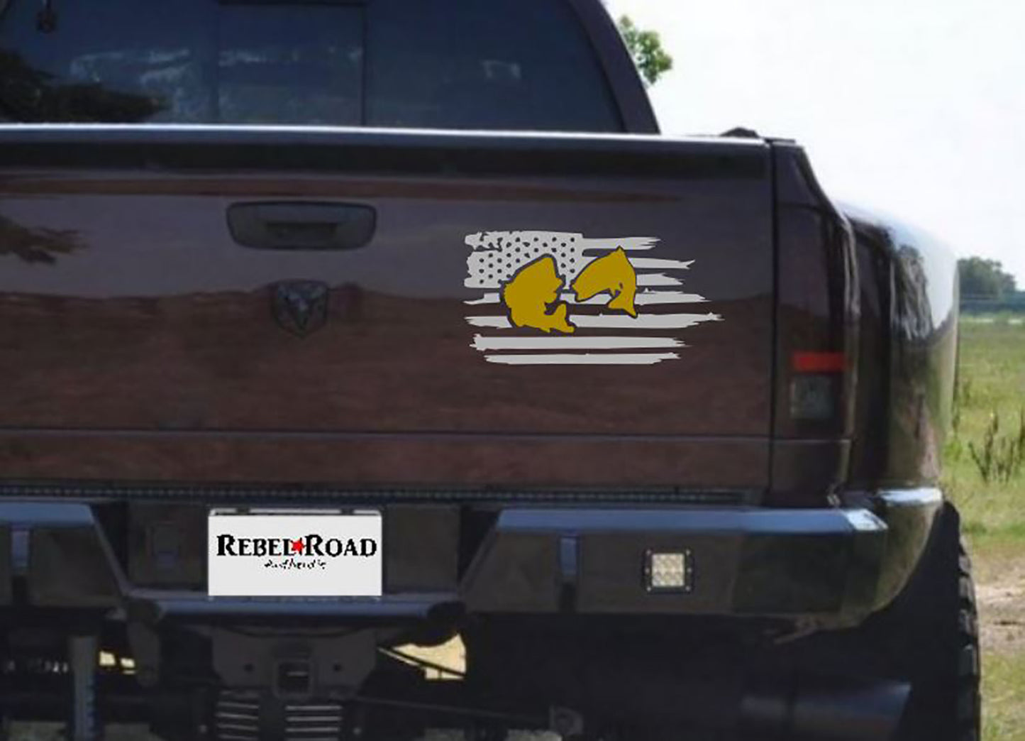 American Patriot Fishing Decal
