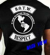 Load image into Gallery viewer, BOTW Respect Biker T-Shirt