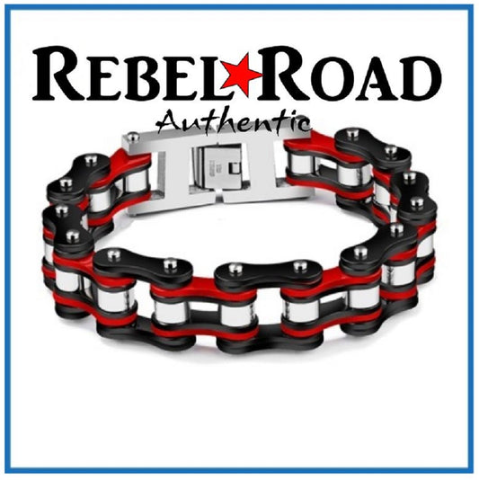 Steel Fire Motorcycle Chain Bracelet