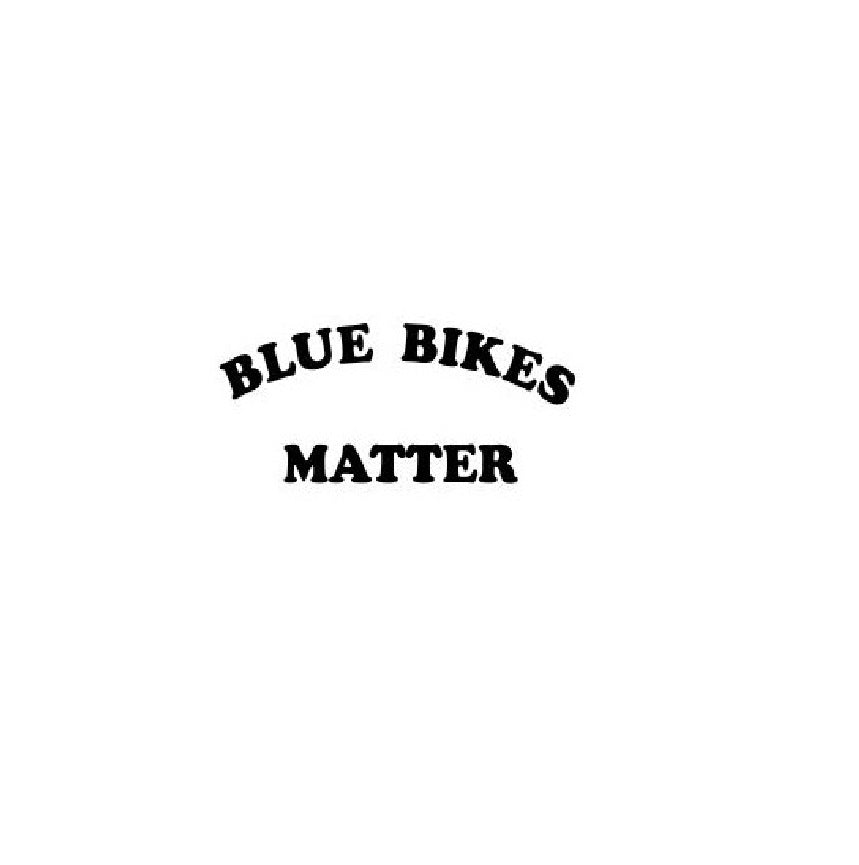 Blue Bikes Matter Vinyl Decal