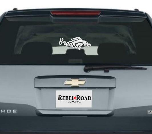 Denver Broncos signature vinyl decal