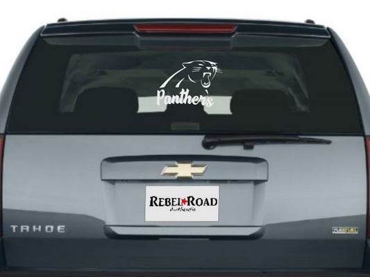 Carolina Panthers signature vinyl decal
