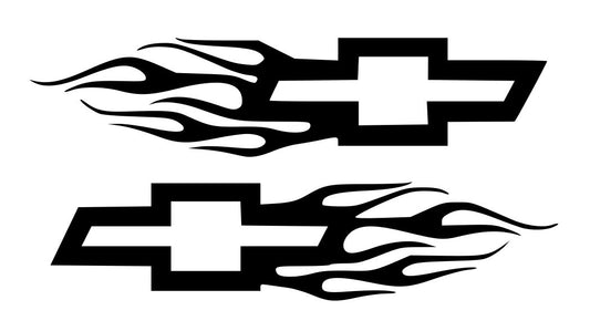 Chevy Bowtie Flame (Pair) V3