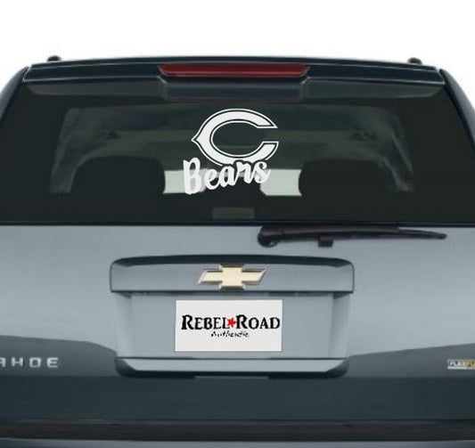 Chicago Bears signature vinyl decal