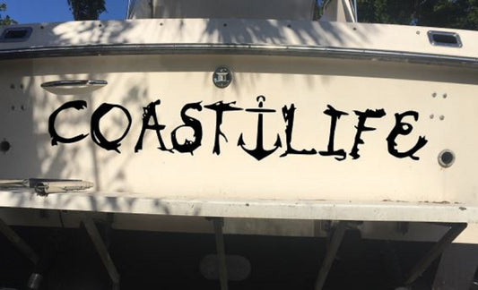 Coast Life Anchor Vinyl Decal