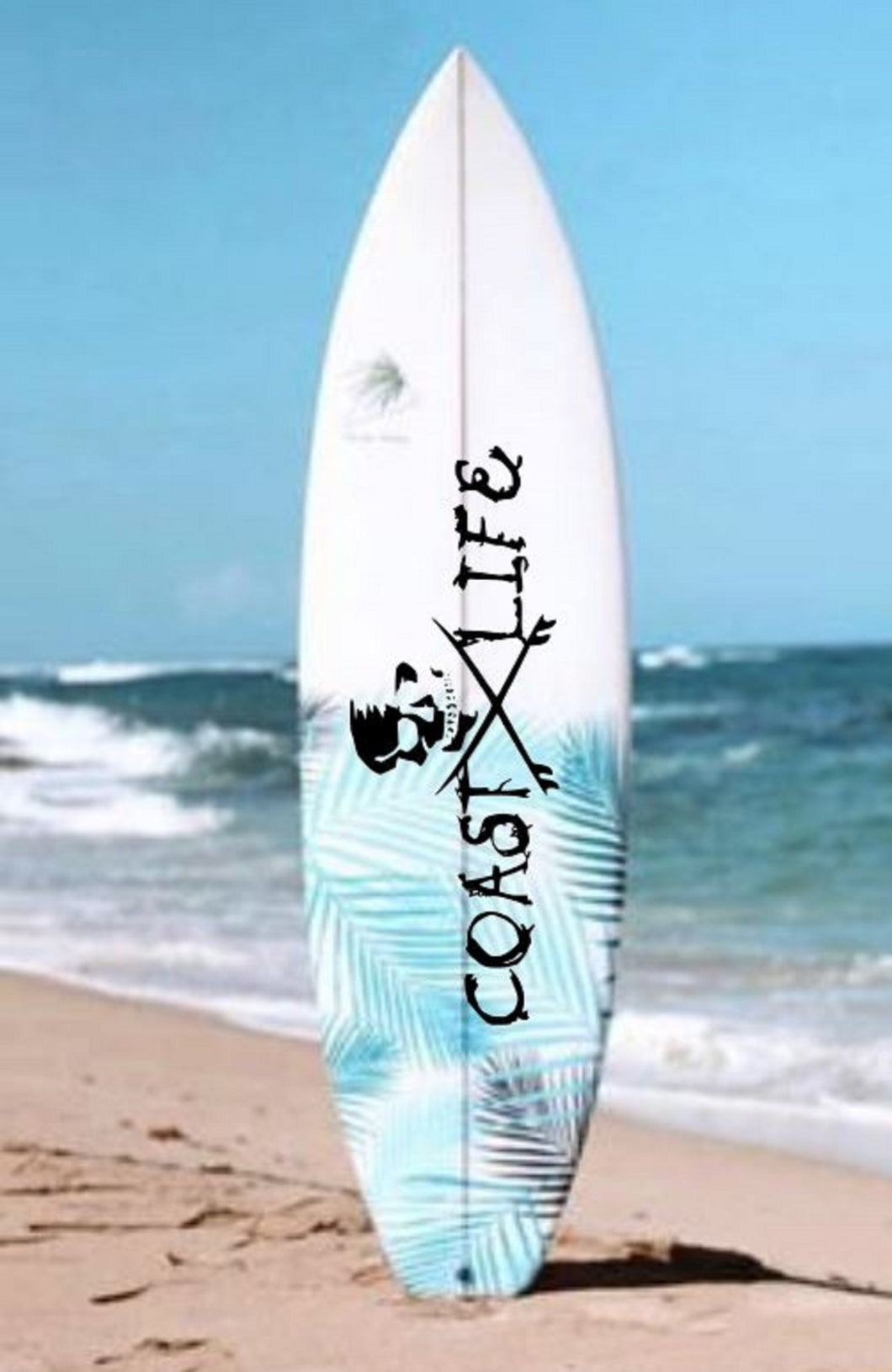 Coast Life Cross Boards Vinyl Decal