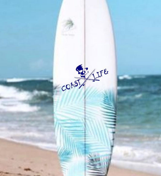 Coast Life Cross Poles Vinyl Decal