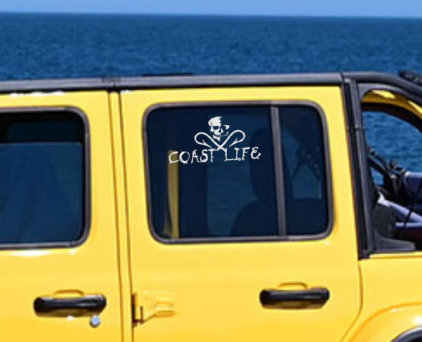 Coast Life Double Hook Vinyl Decal