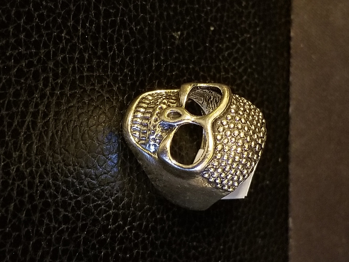 Crested Skull Biker/Punk Ring Size 10