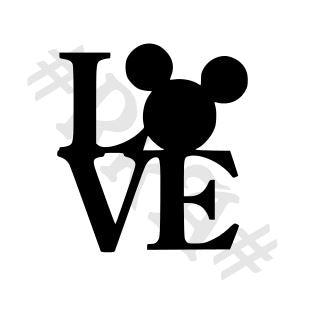 Disney Love Vinyl Decal