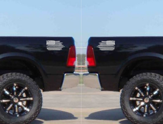 Distressed Flag Decals (Pair)
