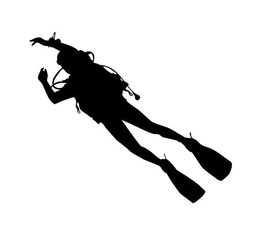 Diver 1 Vinyl Decal