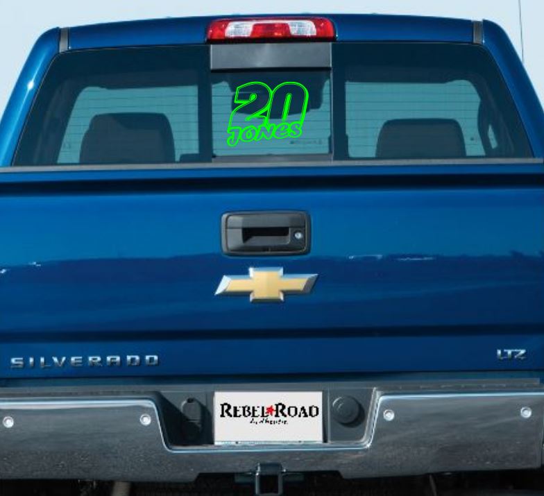 Eric Jones 20 Vinyl Decal