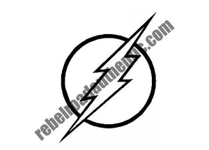 White Flash Logo 4" Vinyl Decal