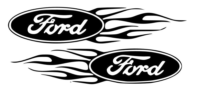 Ford Oval Flames (Pair)