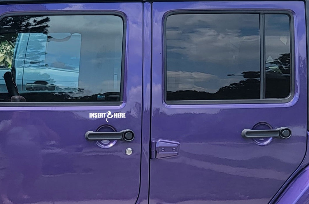 Insert Duck Here Jeep Decal